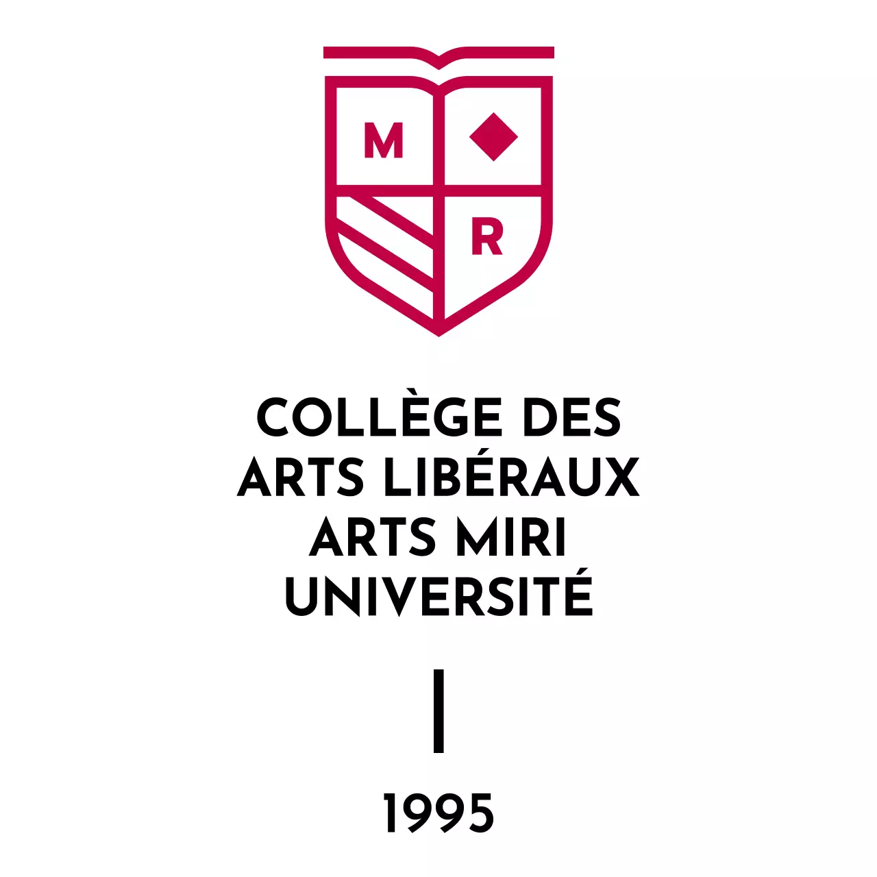 Dessin avec l'emblème de l'école sous la forme d'un drapeau