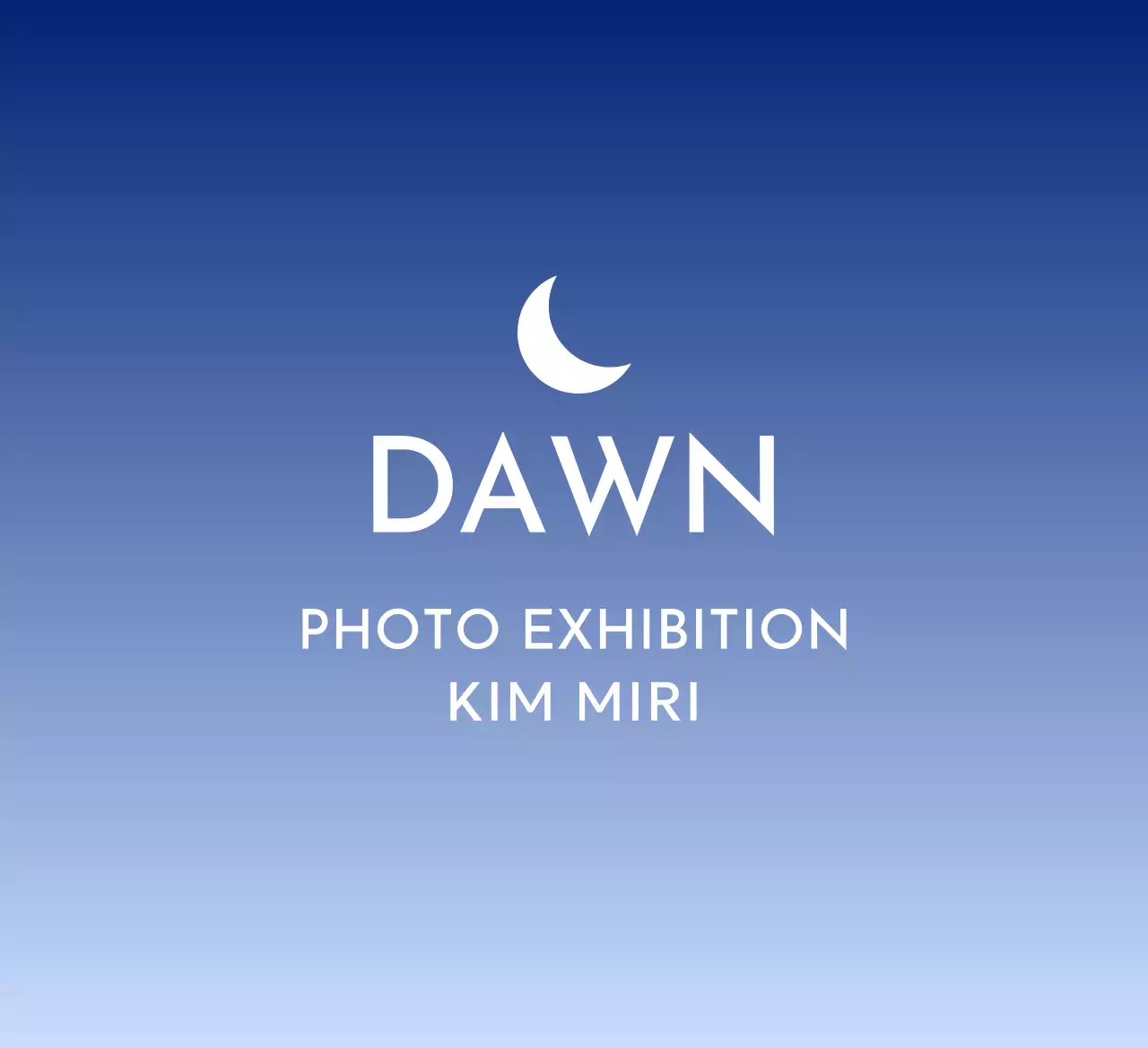 太陽と月が浮かぶグラデーションが印象的なすっきりとしたデザイン。