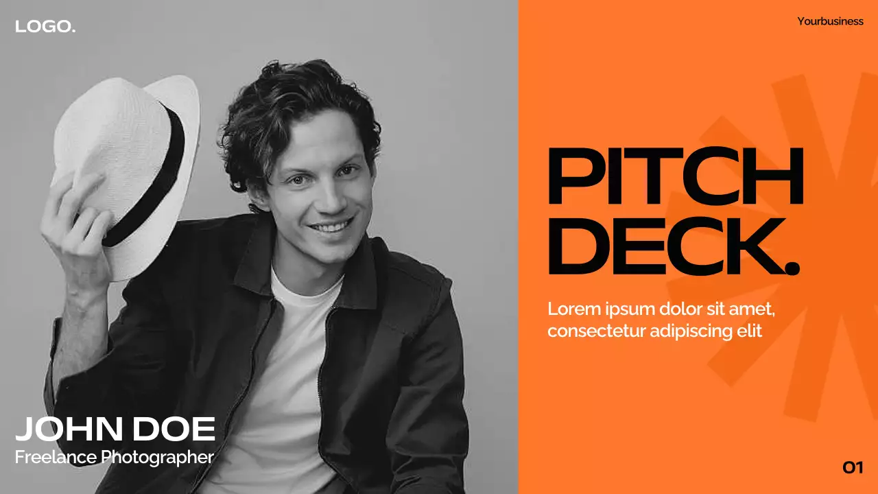Orange Modern Photography Pitch Presentation