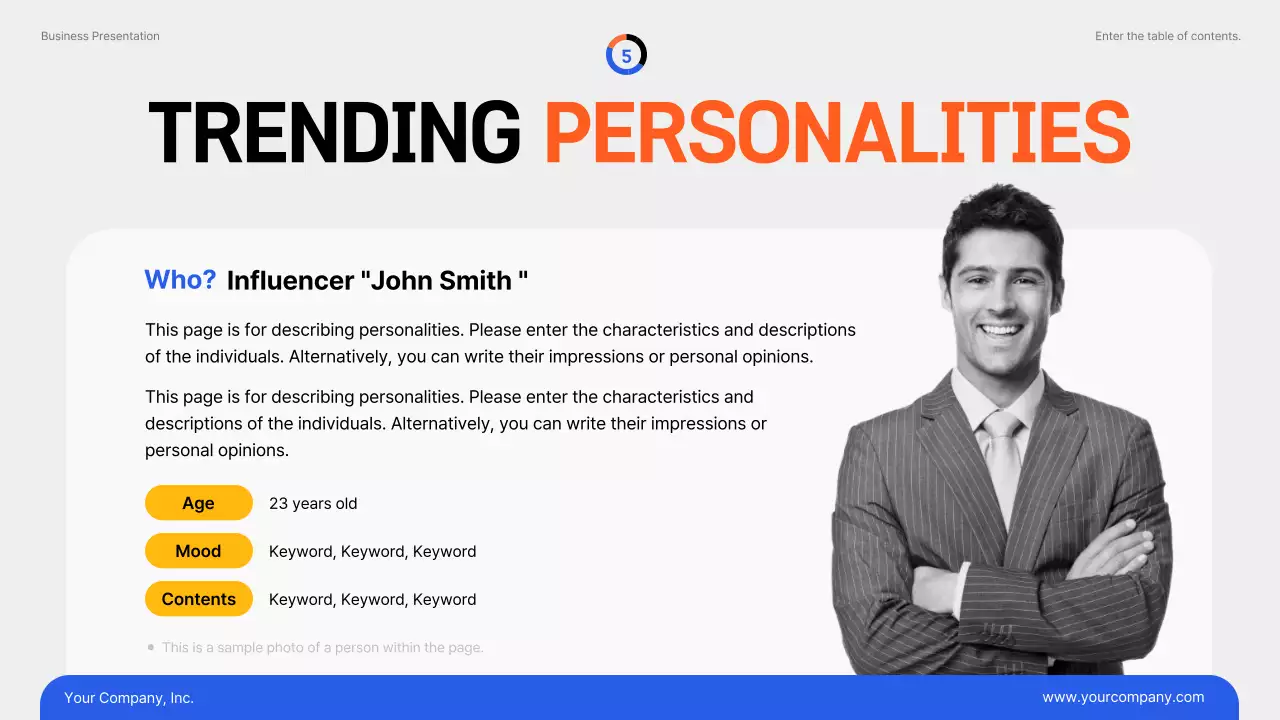 Blue Modern Marketing Report Presentation