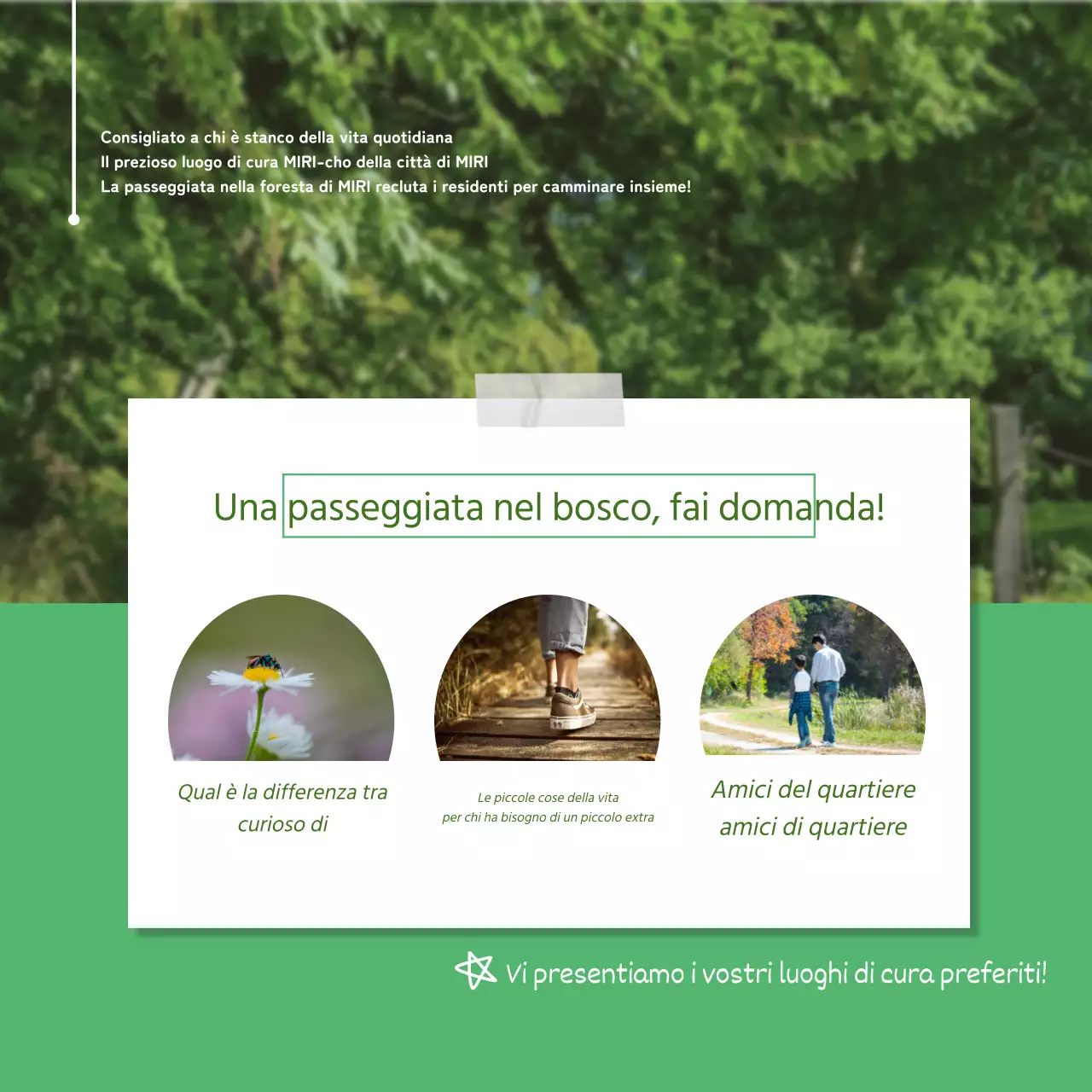 Guida al reclutamento delle passeggiate nella natura