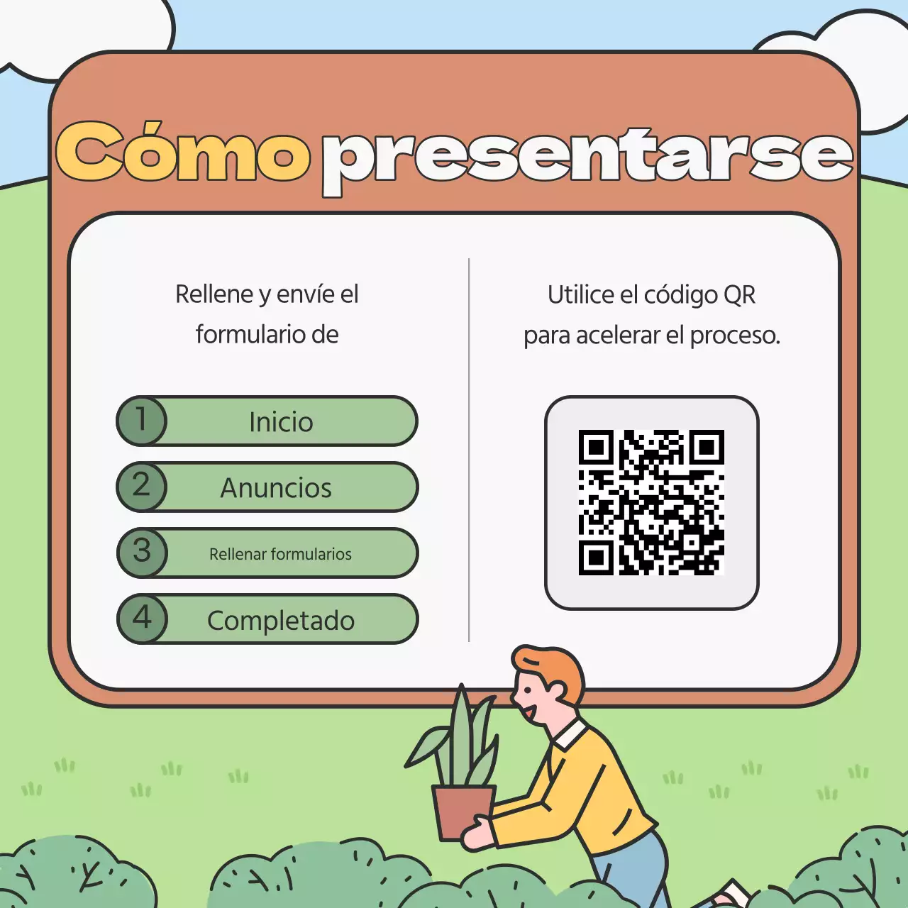 Promover la captación de voluntarios medioambientales universitarios de color verde y chartreuse.