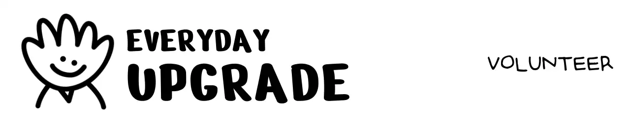 인사하는 캐릭터가 있는 아기자기한 디자인