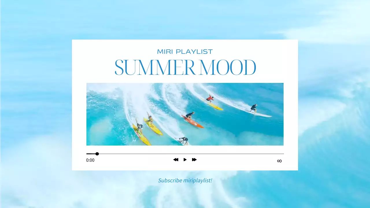 青 涼しい 夏 ポスター YouTube サムネイル
