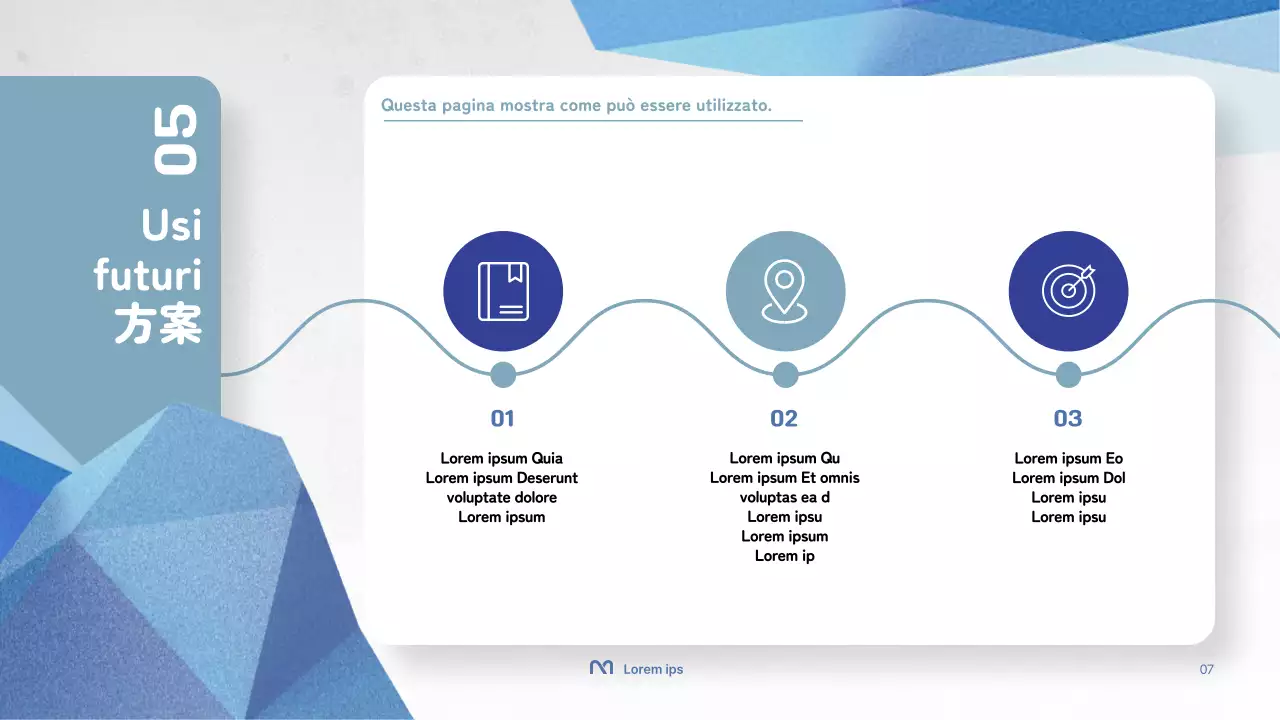 Semplice presentazione per la formazione degli insegnanti in bianco e blu