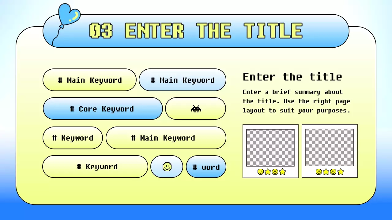 블루 레트로 가이드 프리젠테이션
