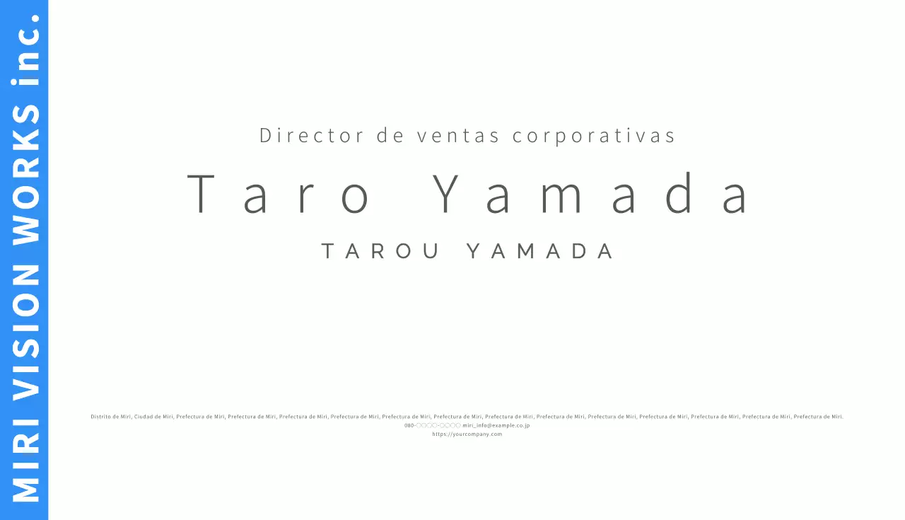 Sencilla tarjeta de visita de ejecutivo de ventas en blanco y azul claro