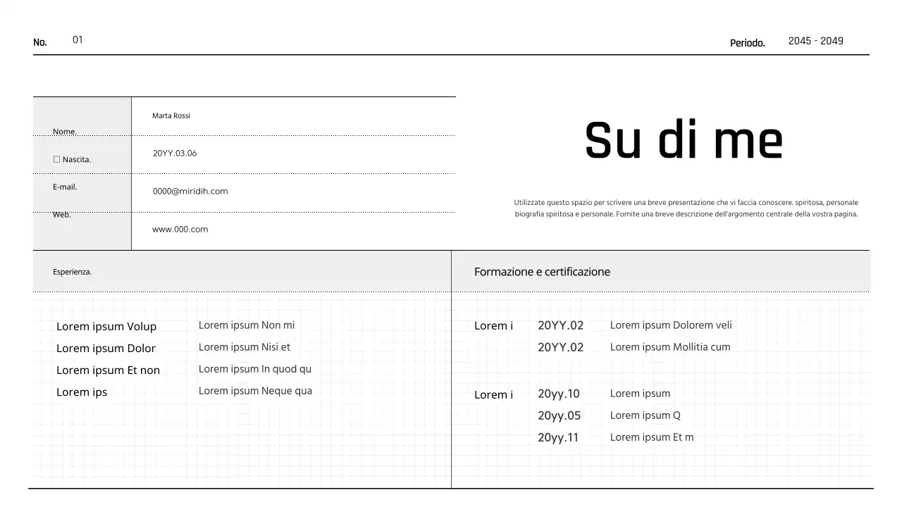 Cartella stampabile in stile diario semplice in bianco e nero