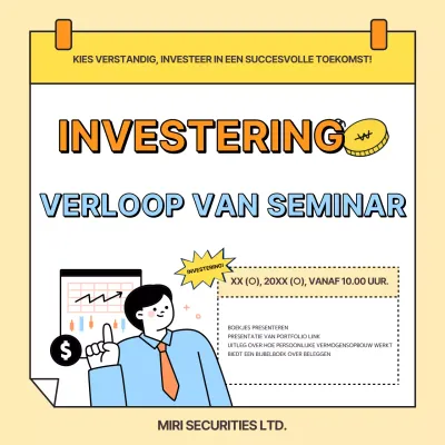 Presenteer een trendy beleggingsportefeuille in geel en oranje