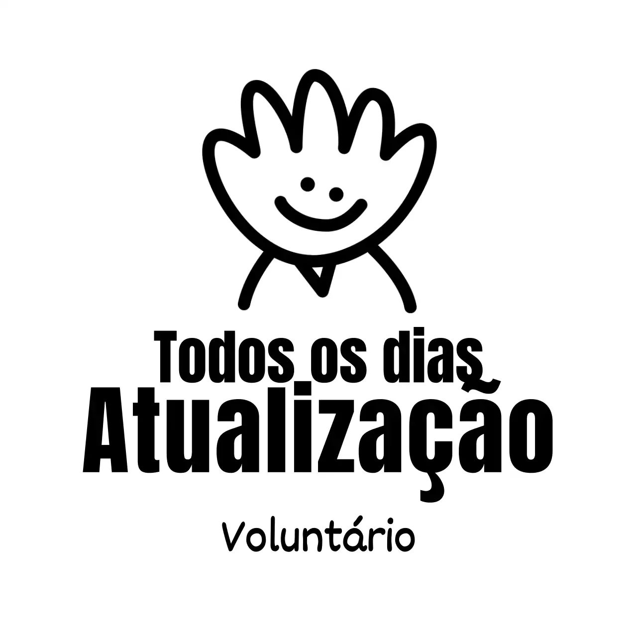 Desenho giro com caracteres de saudação
