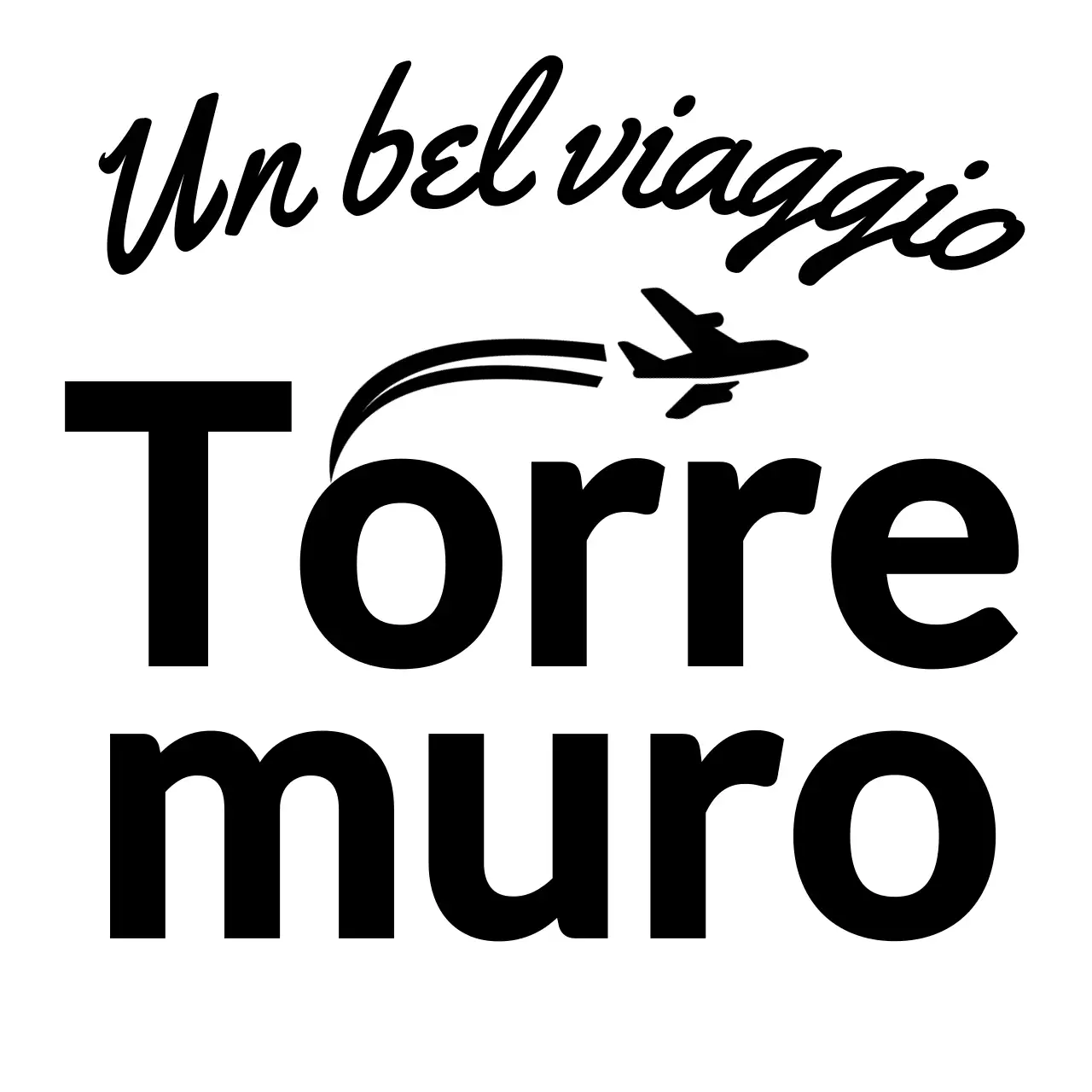 Per i loghi delle agenzie di viaggio con corsivo e sagome di aeroplani