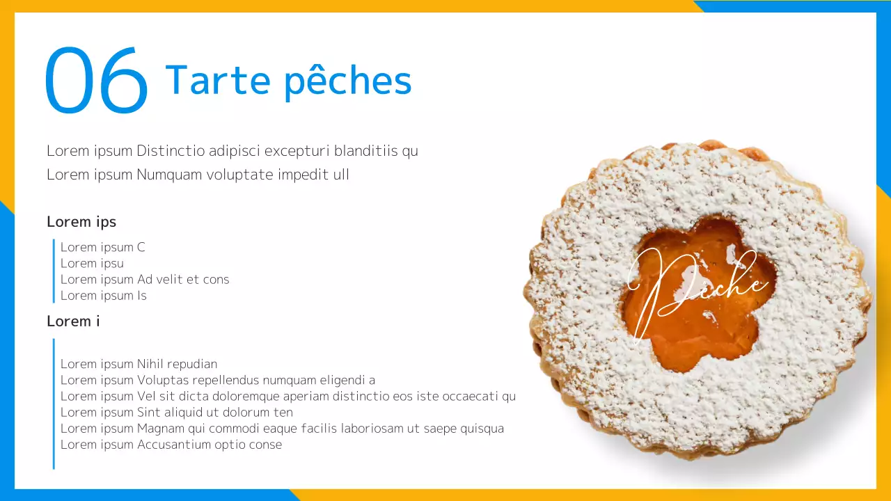 Une introduction à la recette d'un dessert d'été rafraîchissant en jaune et bleu clair