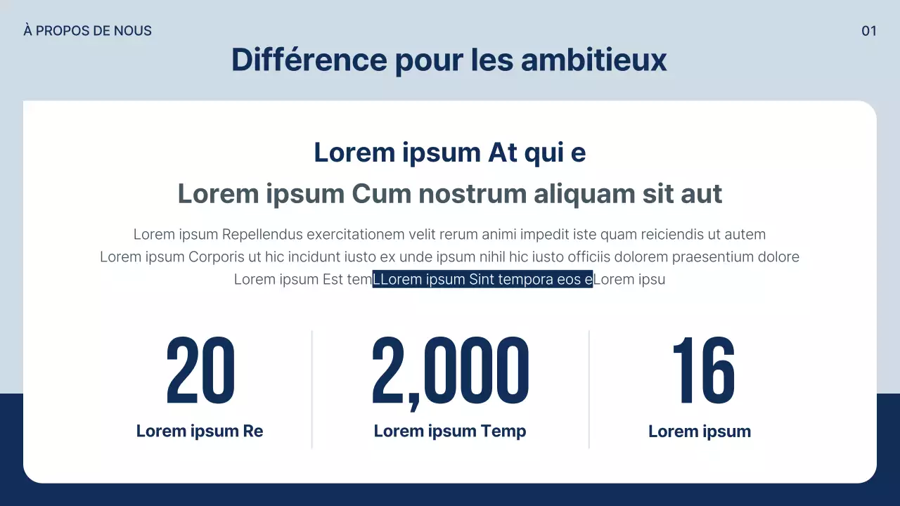 Un simple prospectus d'études à l'étranger en bleu marine et gris