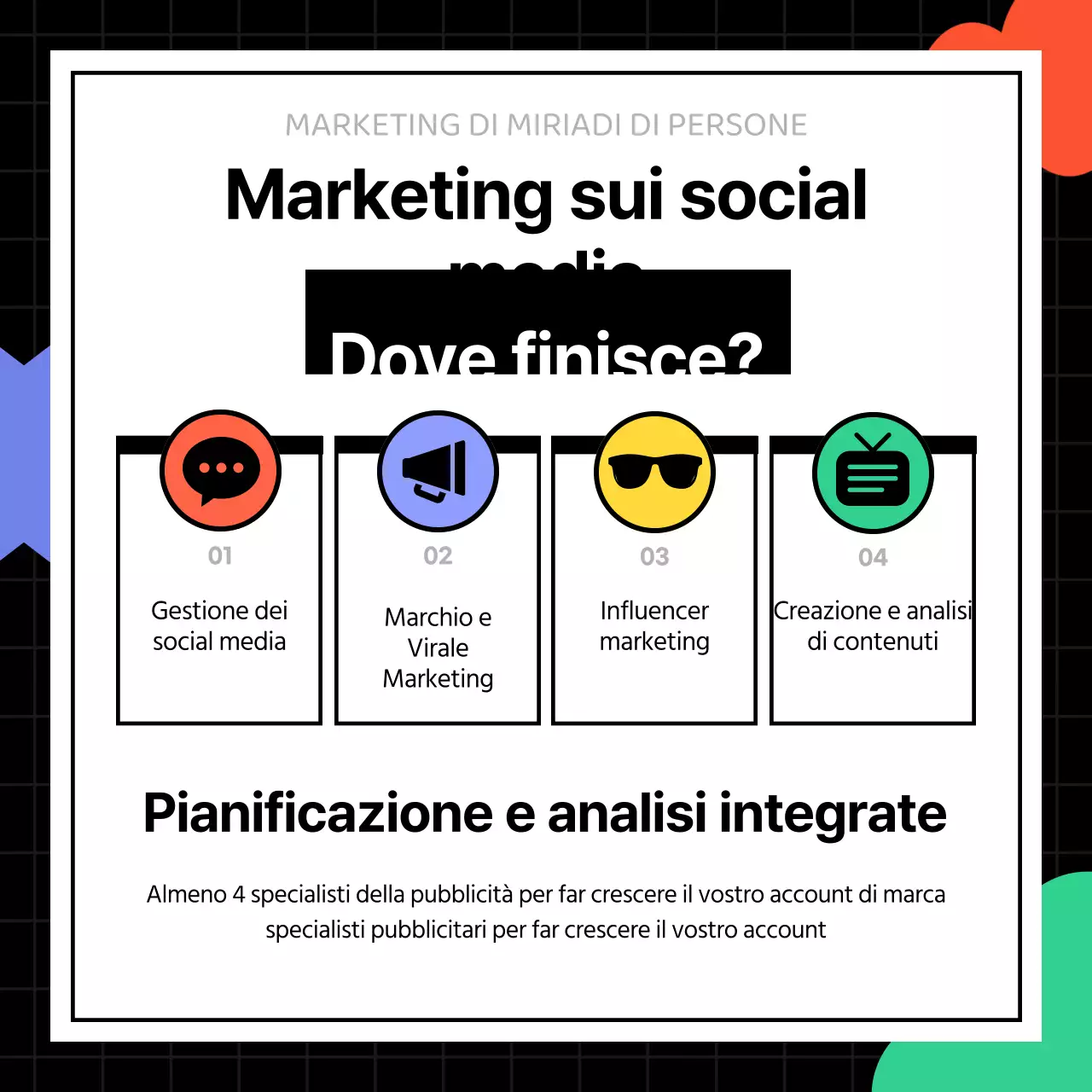 La guida nera e neon al social media marketing