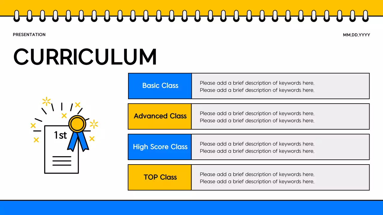 Yellow Simple Academy Presentation