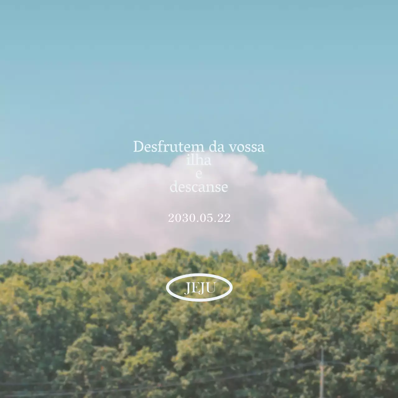 Um fundo de paisagem quente e acolhedor com uma citação sentimental num tipo de letra bonito