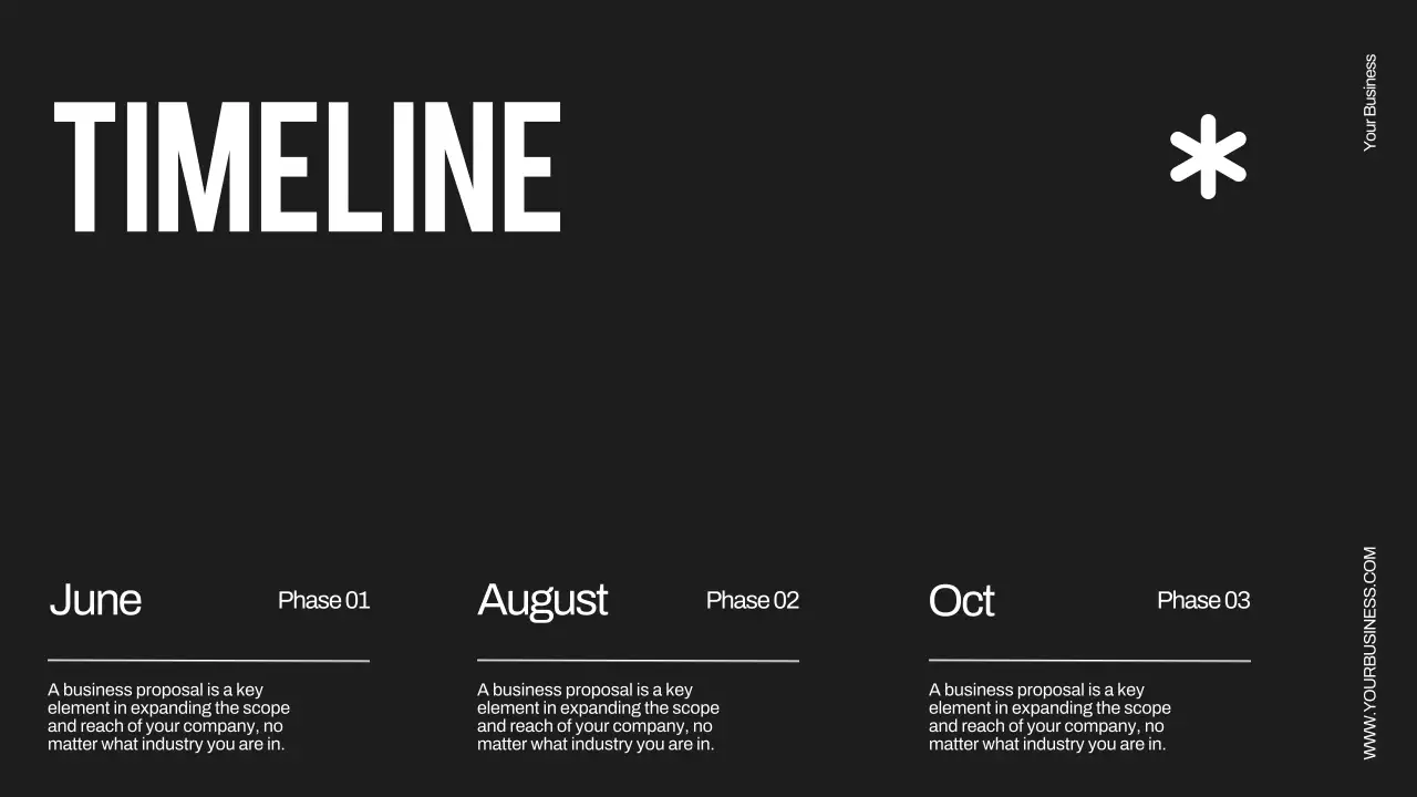 Black Minimal Business Proposal Document Presentation