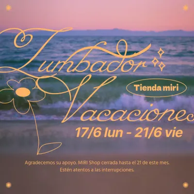 Anuncios de vacaciones de verano en naranja