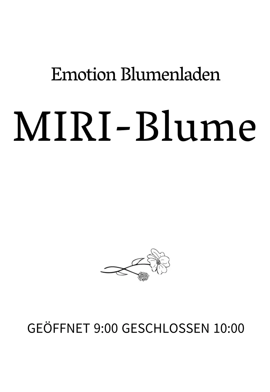 Florist Blumengeschäft Beschilderung mit einem sentimentalen floralen Linie Skizze Illustration