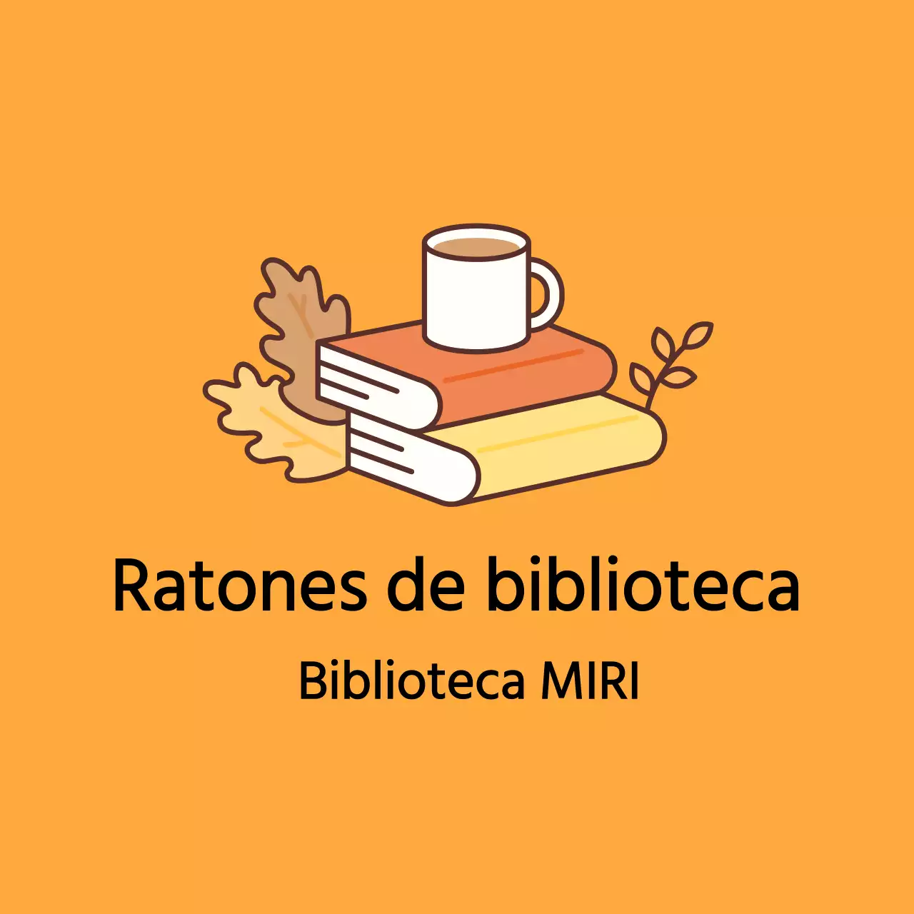 Cálido diseño con ilustraciones de libros