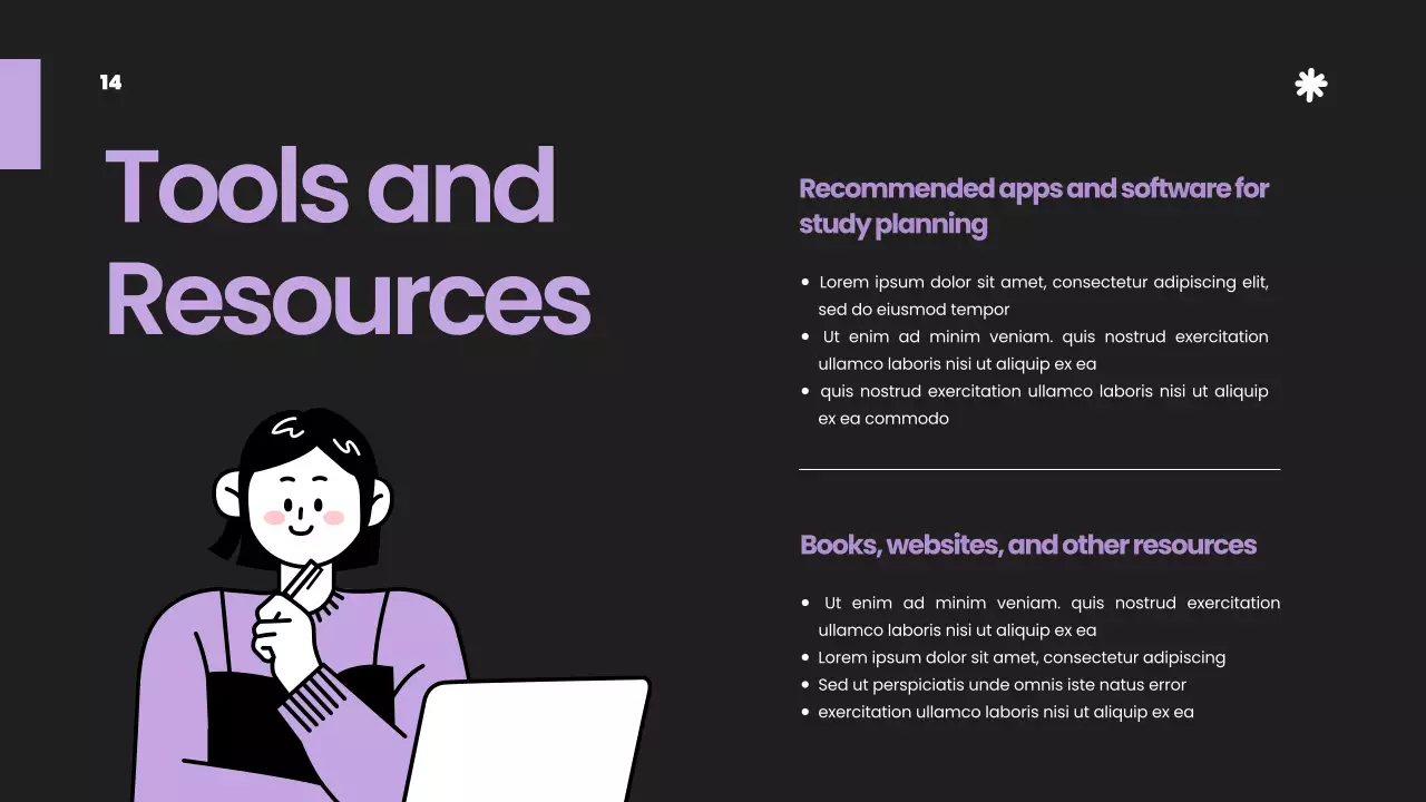 Purple Modern Study Guide Presentation