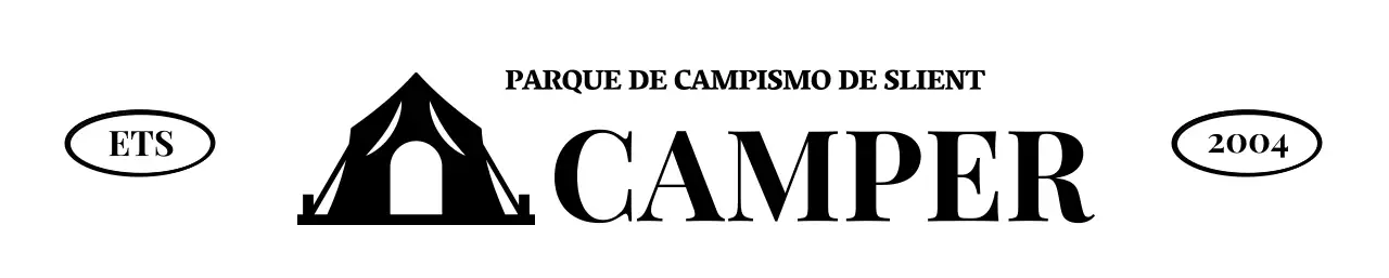 Design simples com ilustrações de acampamento