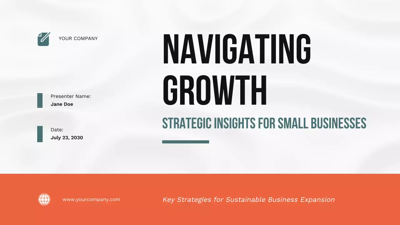 Orange Professional Business Guide Presentation