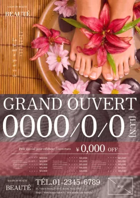 Jolie publicité à l'esthétique naturelle dans les tons roses et bruns