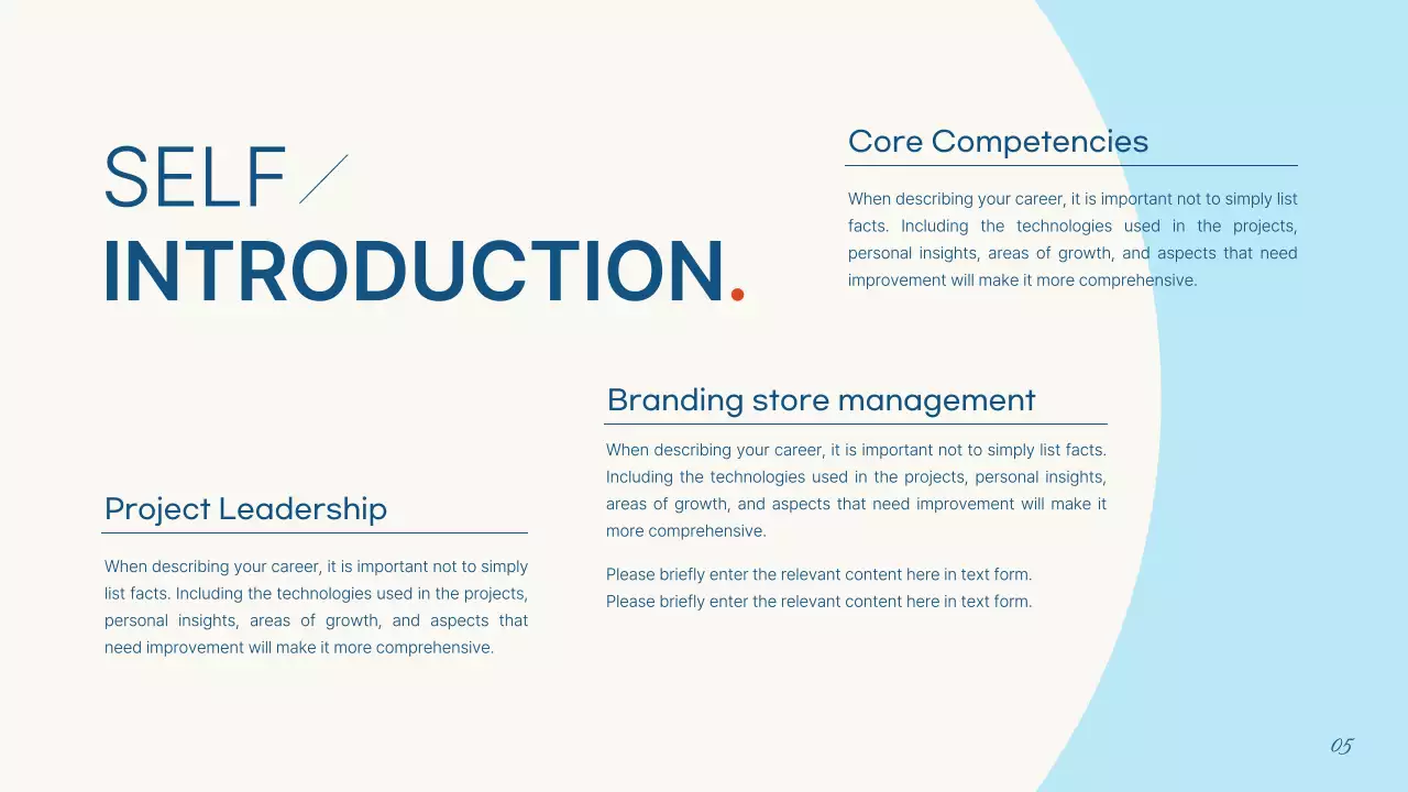 Trình bày tài liệu Blue Clean Portfolio