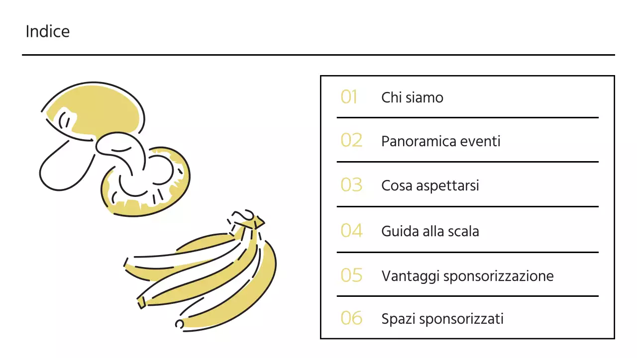 Proposta di sponsorizzazione di un festival locale in giallo