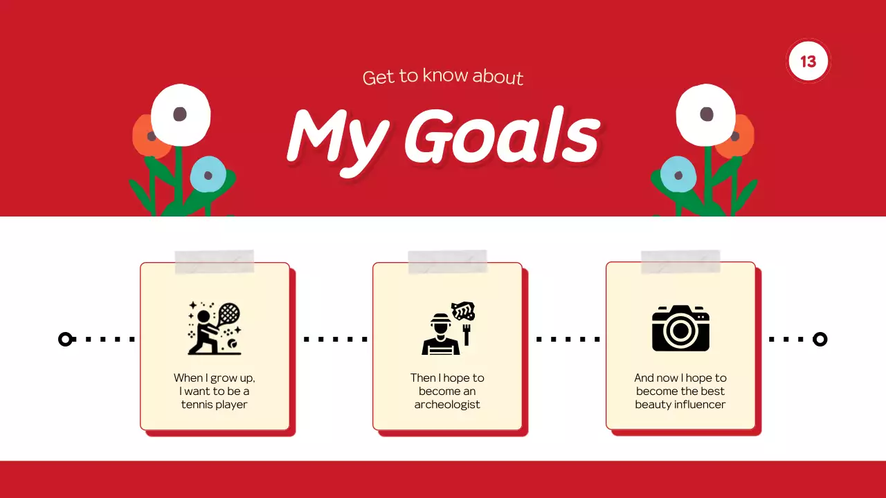 Red Trendy Personal Introduction Presentation