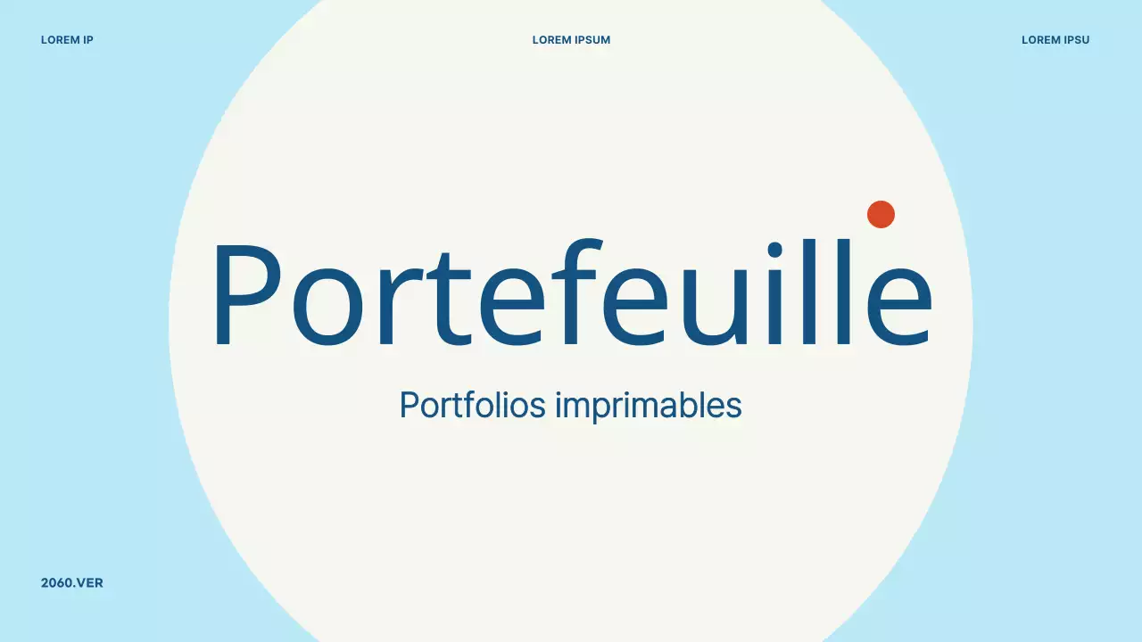 Un simple portefeuille de marketing en bleu clair