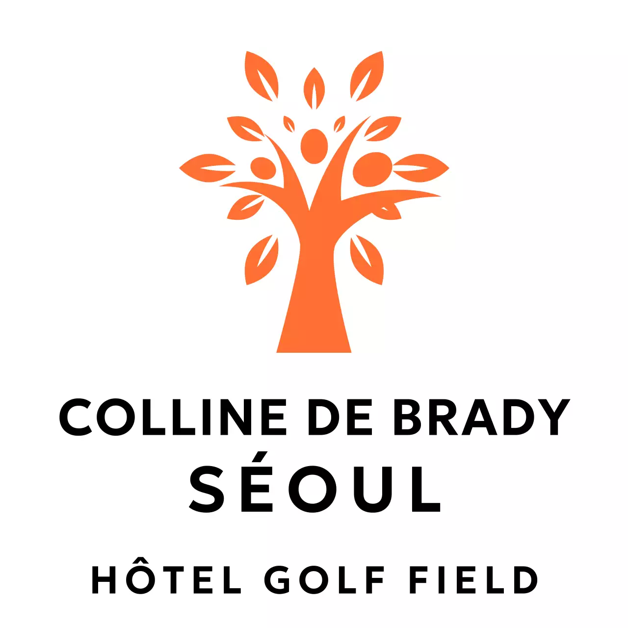 Conception d'un hôtel avec illustration d'un arbre avec des baies