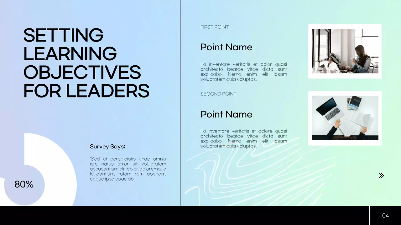 Blue Modern Leadership Guide Presentation