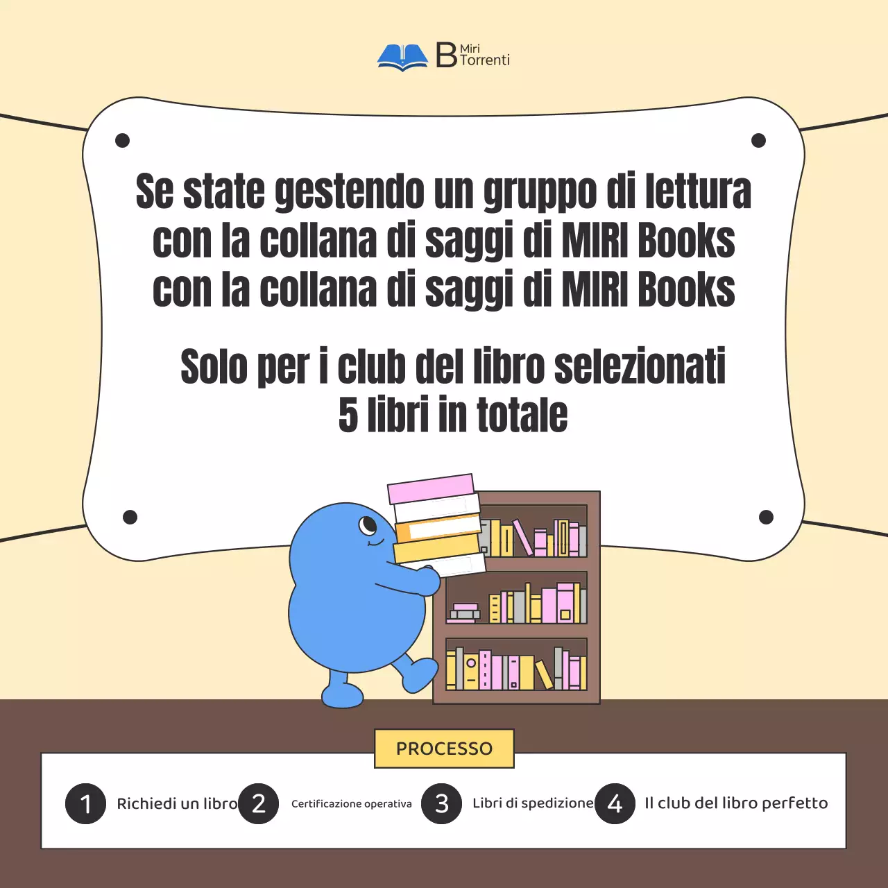 Promuovere un accogliente gruppo di lettura estivo in azzurro e beige