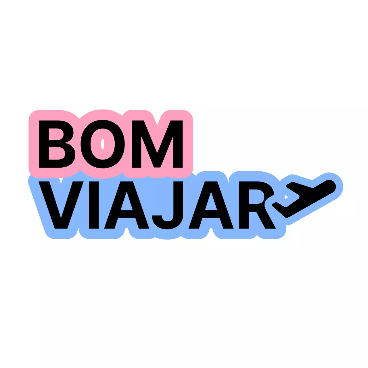 Mercadoria de agência de viagens com contornos de texto e aviões
