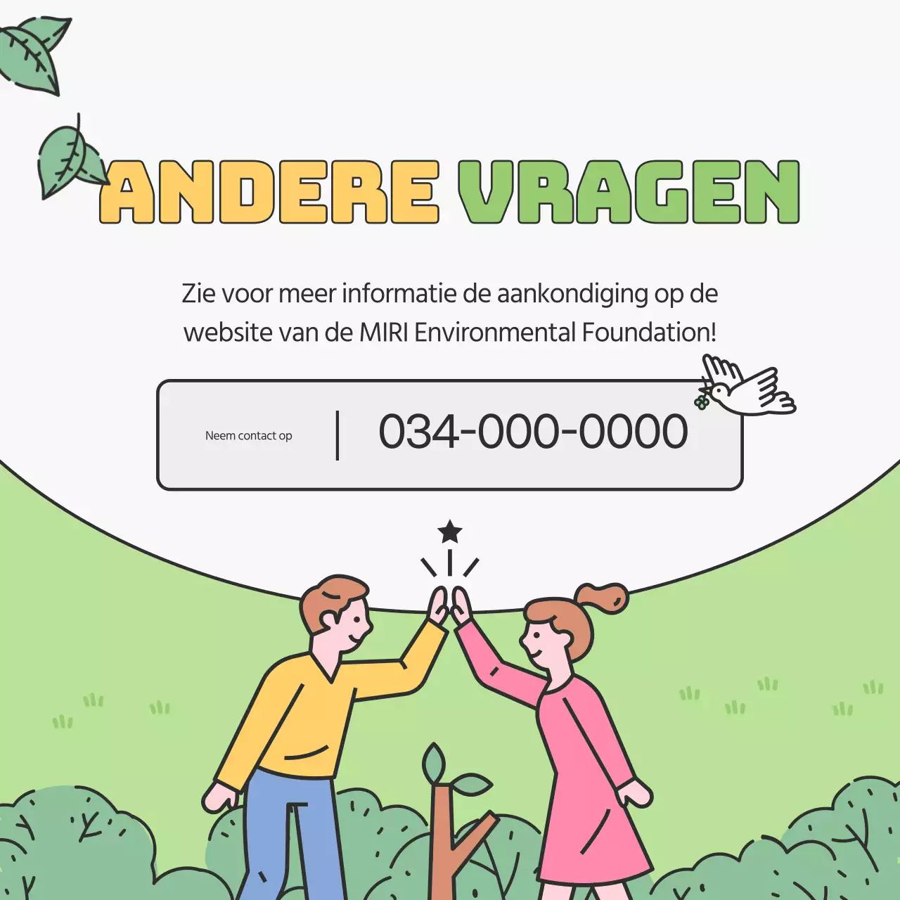 Bevorder de werving van groene en chartreuse gekleurde universitaire milieuvrijwilligers.