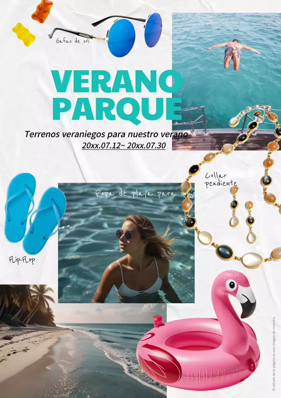 Promocionando los kitsch bañadores de verano de Mint