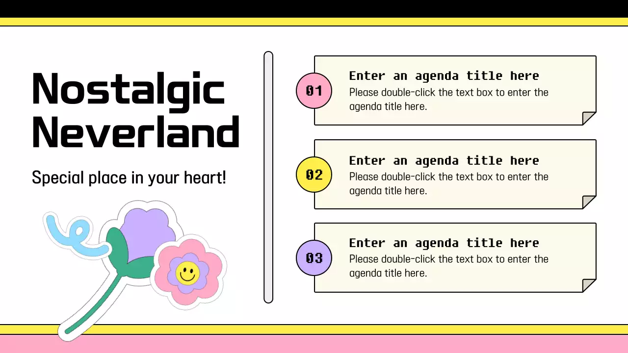 핑크색과 검정의 키치한 정보제공 교육자료