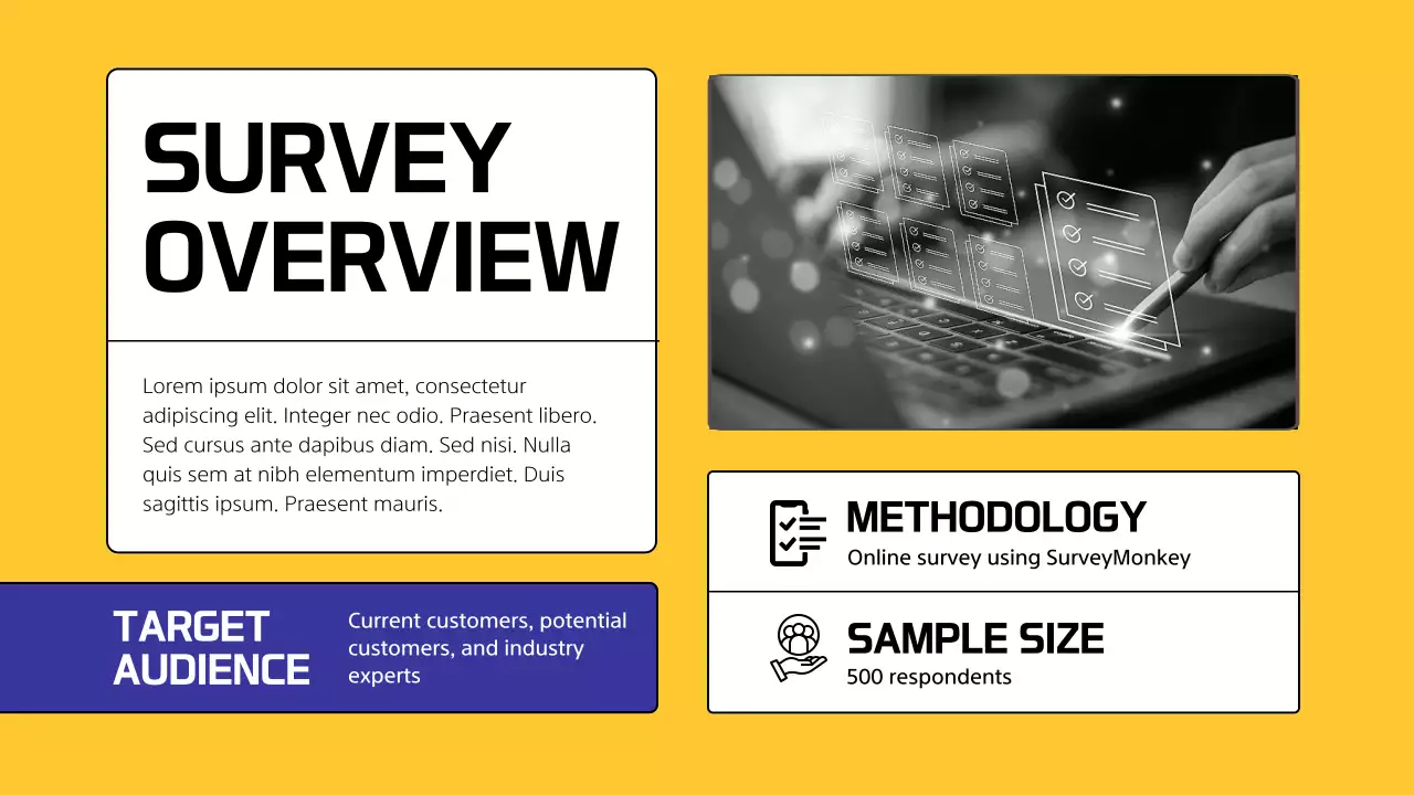 Yellow Professional Market Analysis Report Presentation