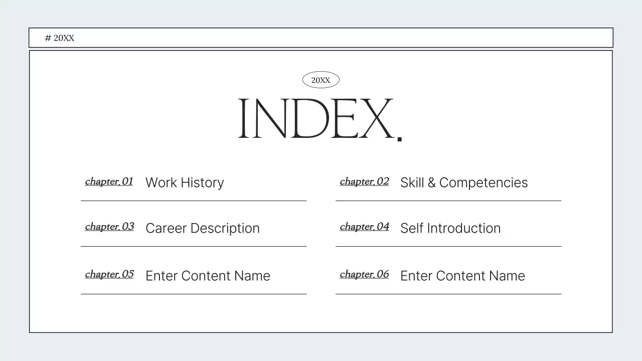 화이트 미니멀리스트 포트폴리오 이력서 프레젠테이션