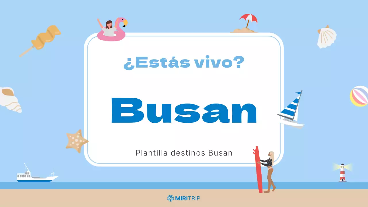 Promoción de los barrios azul claro y beige de Busan