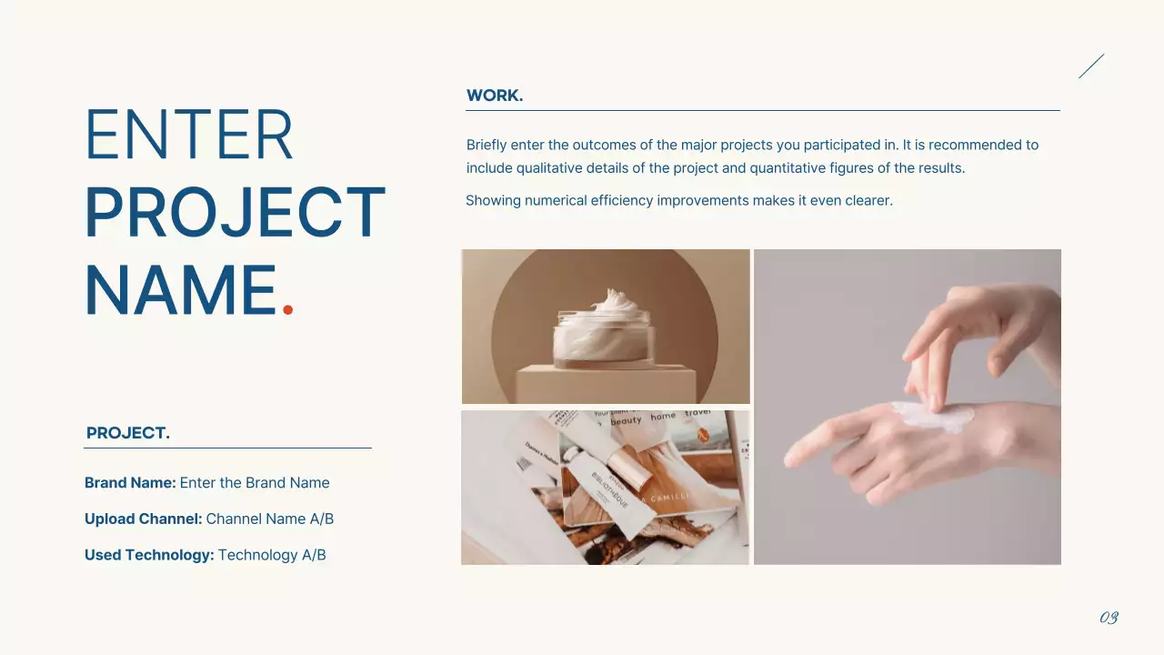 Trình bày tài liệu Blue Clean Portfolio