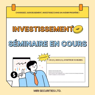 Promouvoir une présentation branchée du portefeuille d'investissement en jaune et orange