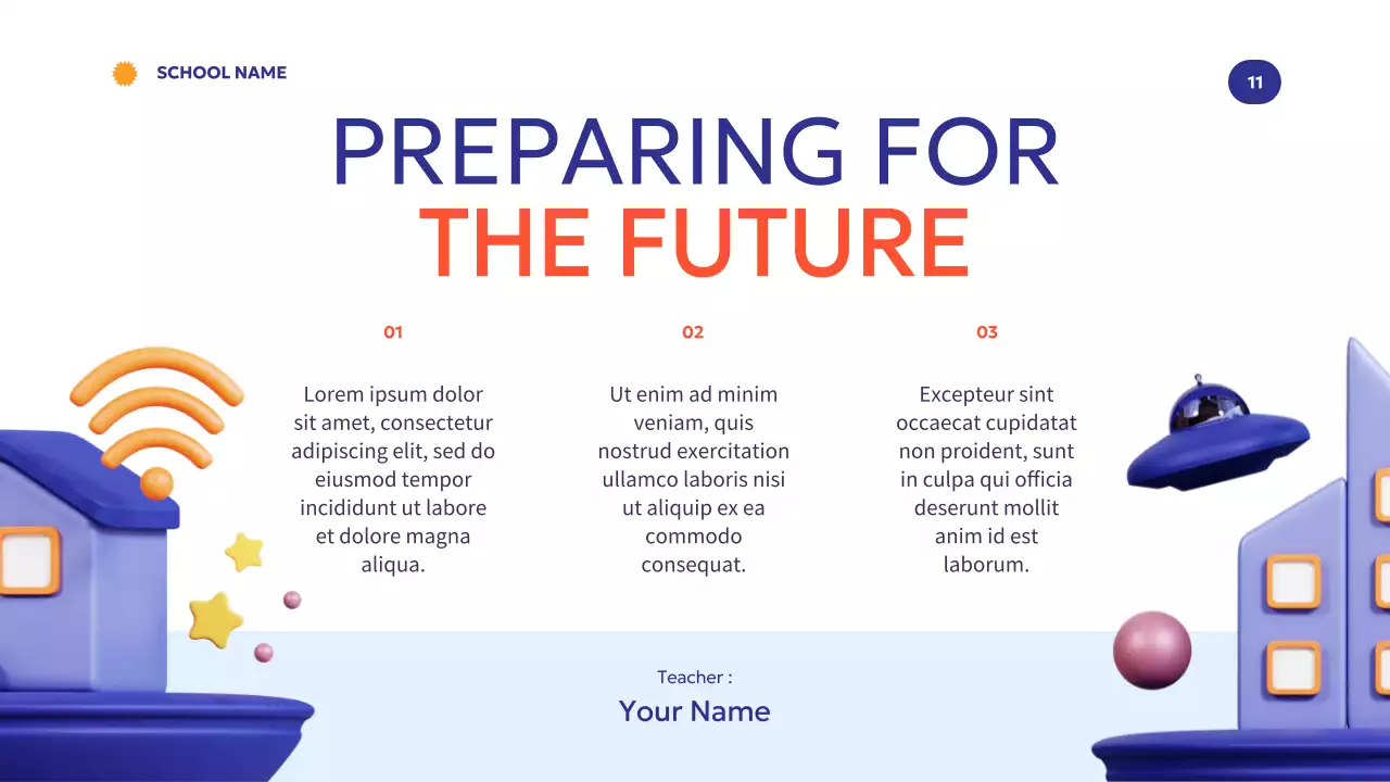 Blue Modern Education Guide Presentation