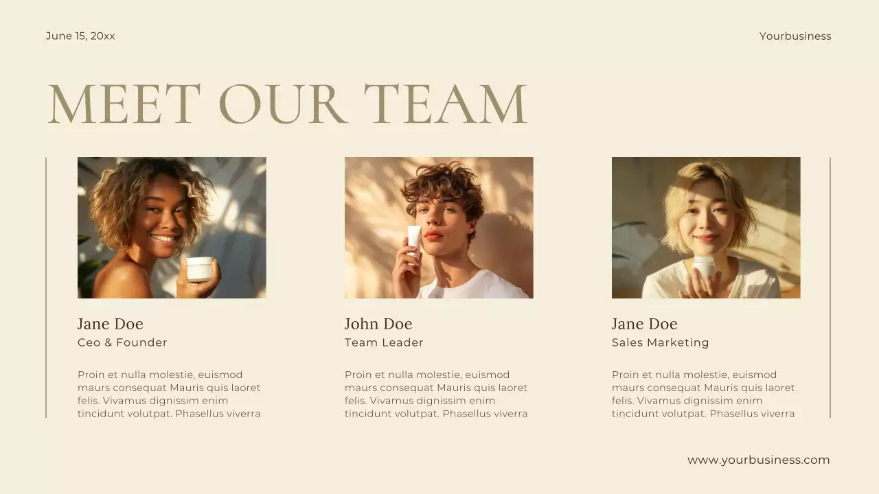 베이지 미니멀리스트 프로젝트 프레젠테이션