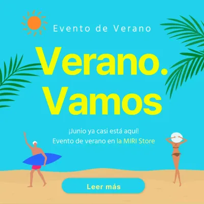 Entrada en miniatura de un evento estival natural en azul claro y amarillo