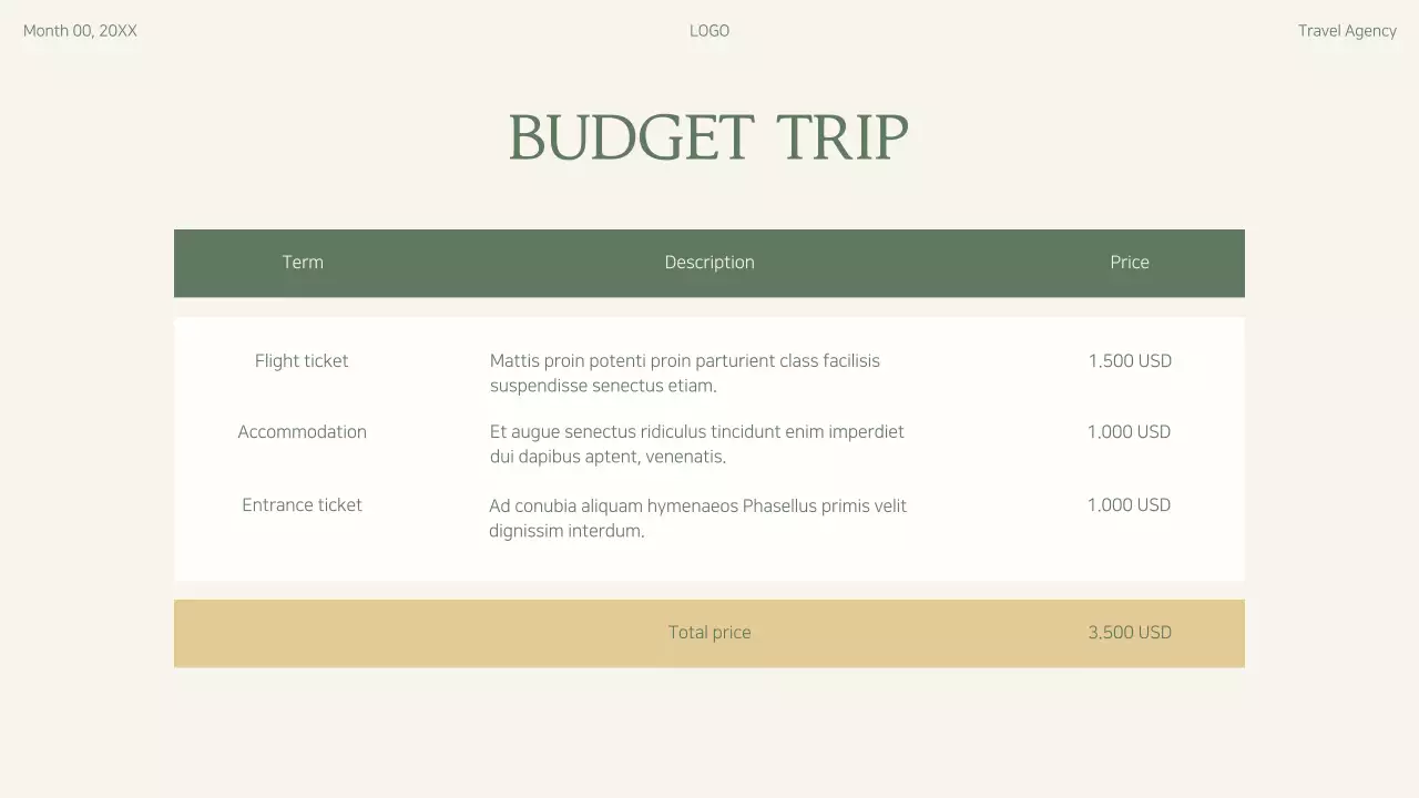 Sage Modern Travel Guide Presentation