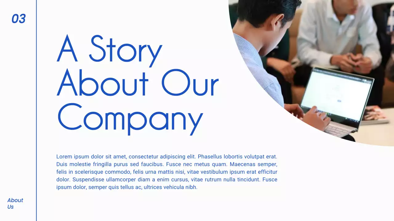 Blue Modern Pitch Promotion Presentation