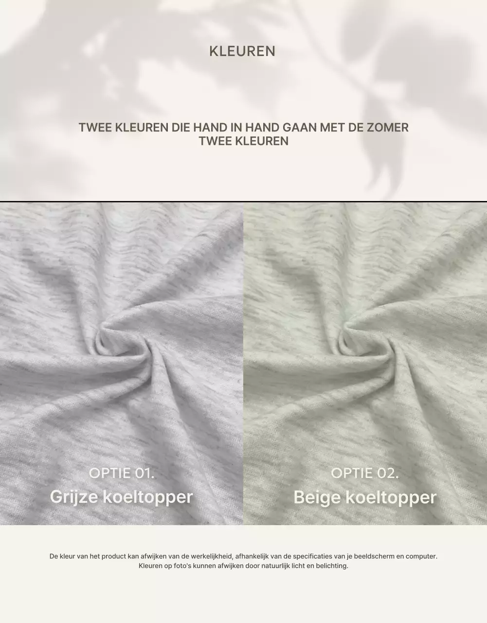 Een inleiding tot moderne koeltoppers in beige en ivoor